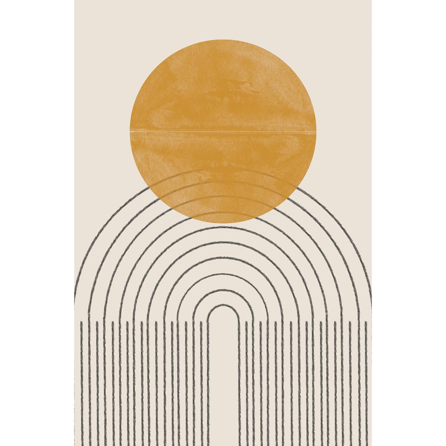 Tableau geometrique composition no 4  Toile imprimée