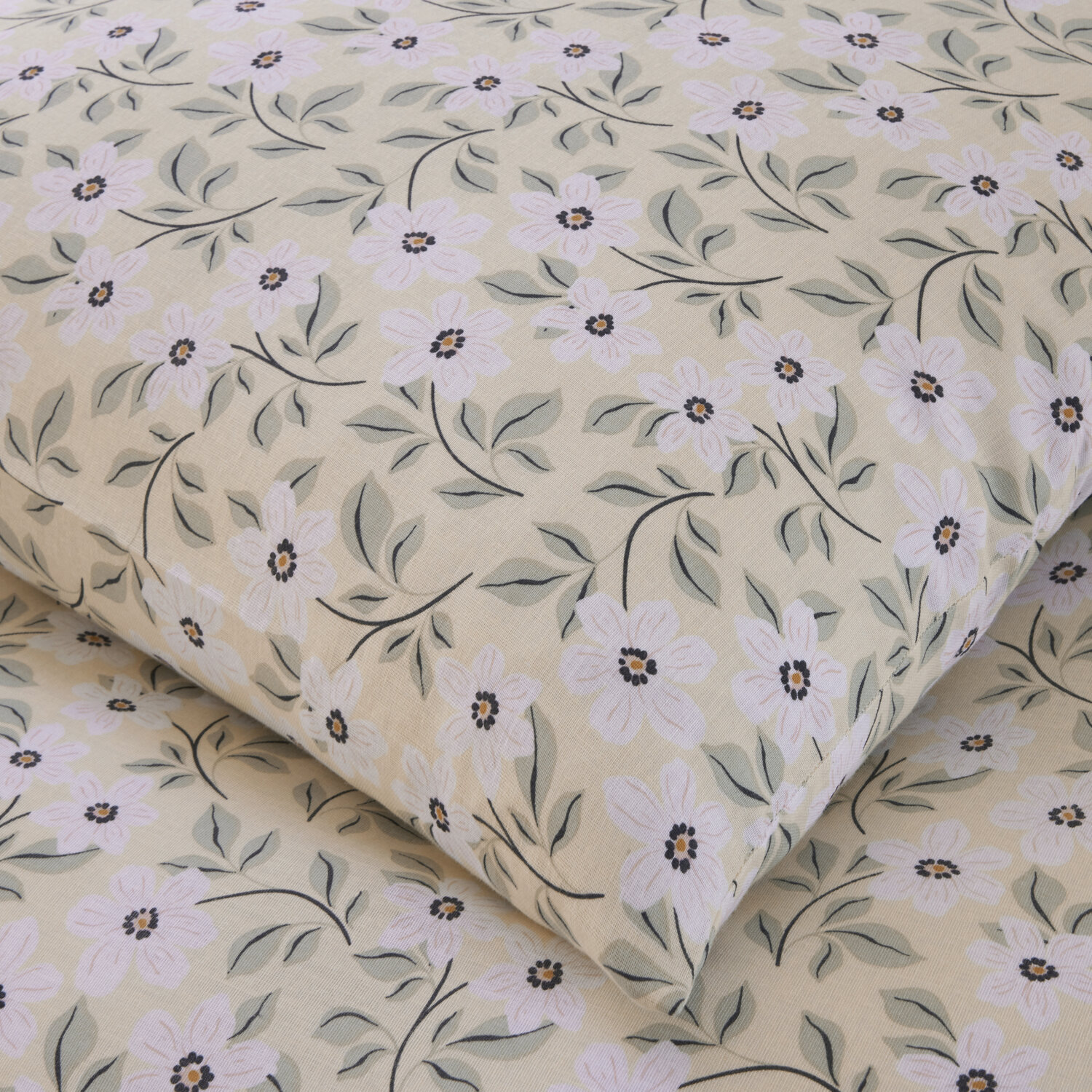 Parure housse de couette imprimé 100% gaze de coton - loucile