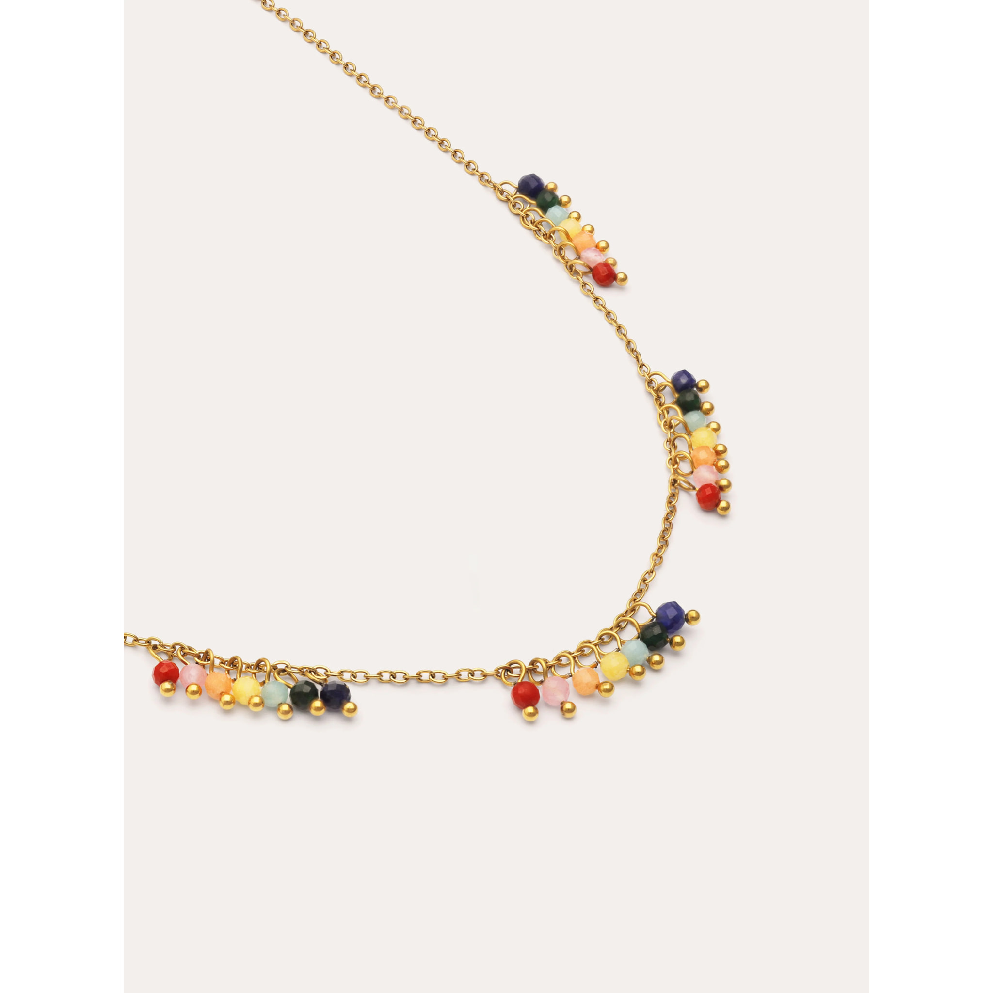 Collar Palmar Colors Acero Baño Oro