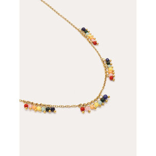 Collar Palmar Colors Acero Baño Oro