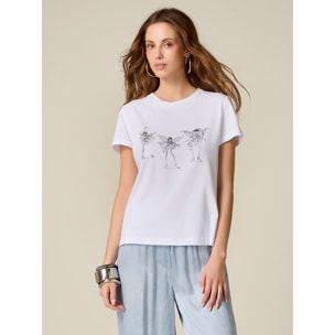 Oltre - Camiseta Winx con cristales - Blanco