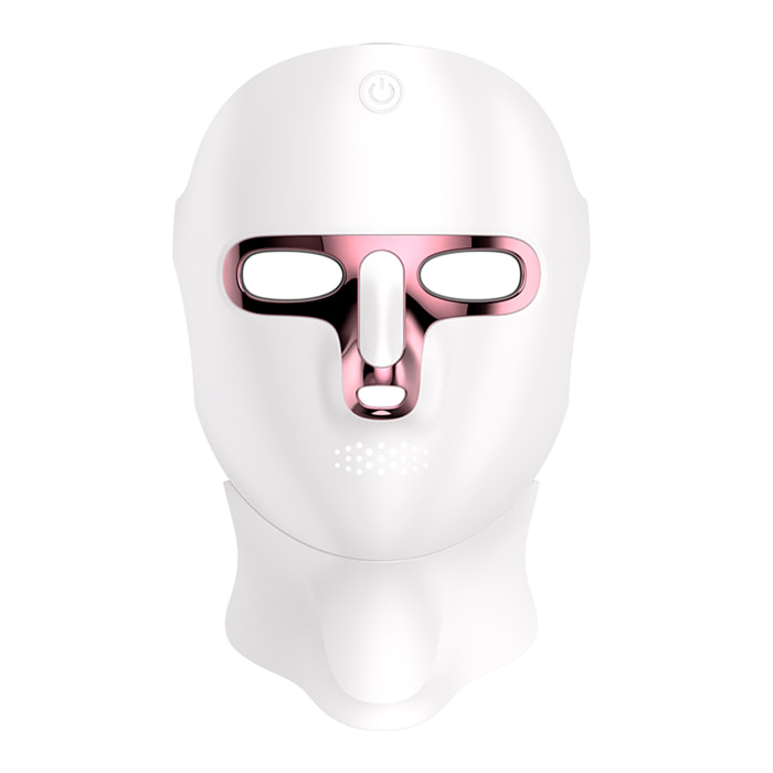 Máscara facial inalámbrica con tratamiento de luminoterapia con 7 colores. Cara y cuello.