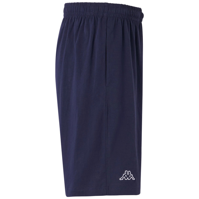 Kappa - Pantaloni Corti Uomo Blu - Logo Cabog