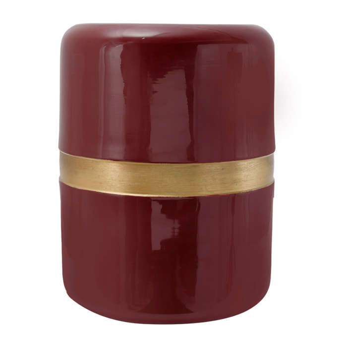 Tavolino Art Deco 450 in metallo color prugna