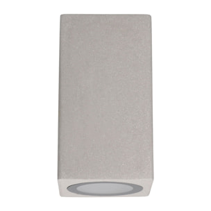 Forlight Aplique Exterior IP44 Rem GU10 16W, Diseño Industrial en Cemento, Resistente al Clima