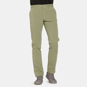 PANTALONE CHINO DA UOMO IN GABARDINA LEGGERA DI COTONE