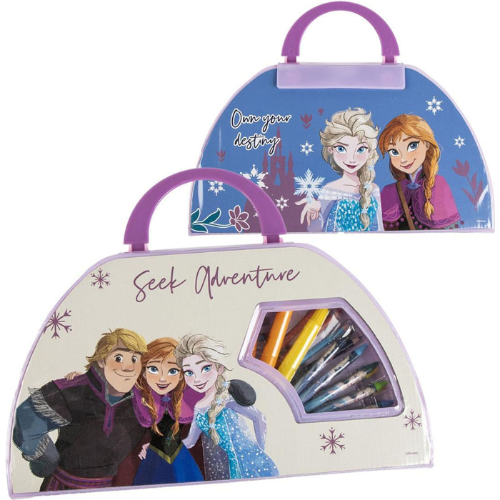 Set Papelería Coloreable 50 Piezas Frozen