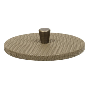 Lot de 2 boîtes déco rondes Bonie vert kaki
