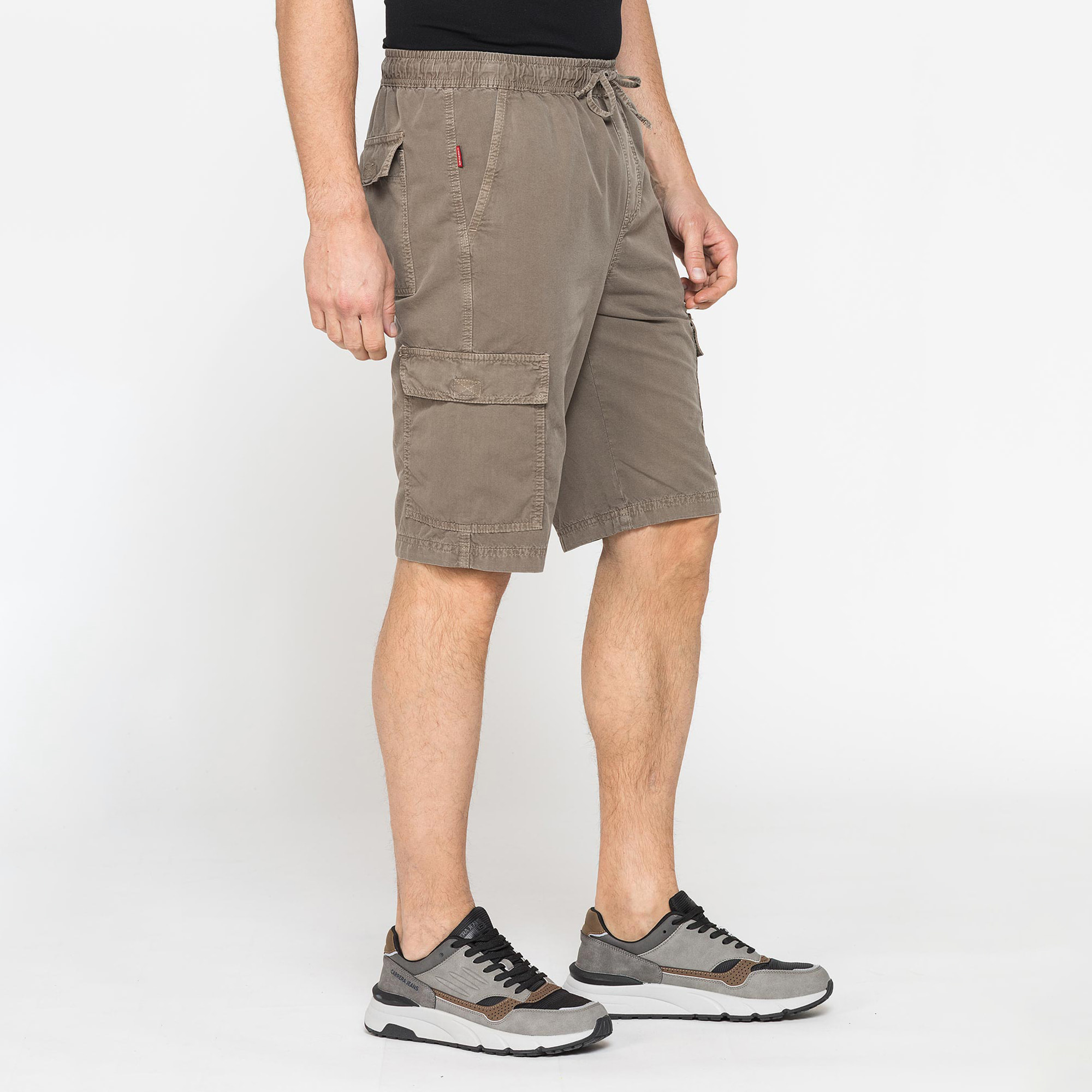 BERMUDA CON TASCONI IN GABARDINA LEGGERA 7 oz.