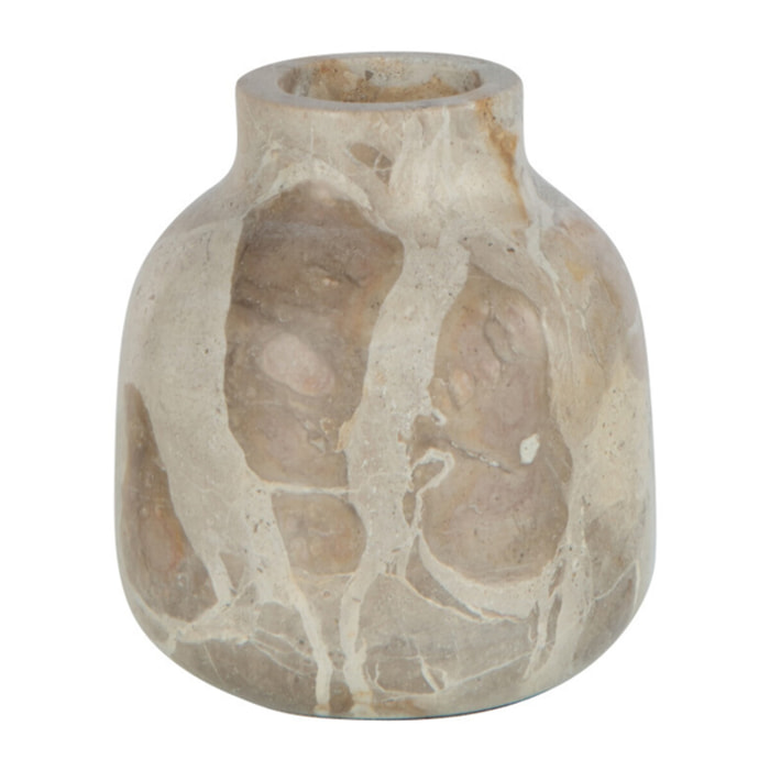J-Line vase Bouteille Marbre - pierre - beige - small - Ø 10 cm