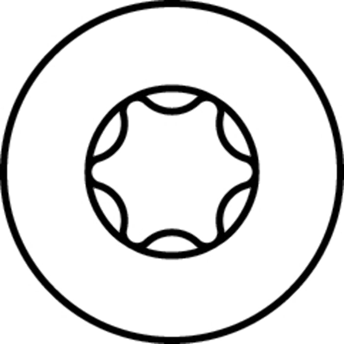 Vis HECO-Topix-Plus pour pare-close - Ø3,5x60mm - Tête Fraisée avec nervures de fraisage - Filetage Partiel - T10 - Boite de 200 - 60349