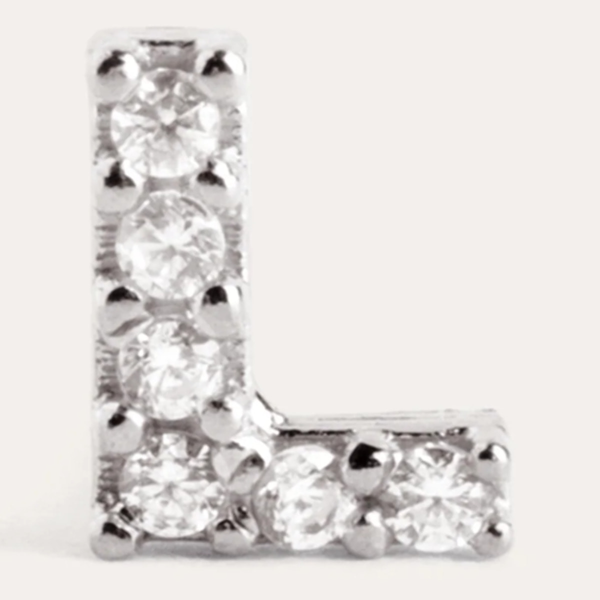 Pendiente Suelto Letter Sparks Plata