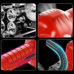 Recortadora de setos eléctrica 21V con 3000 rpm, 400W y DOBLE BATERIA 20000mAh.