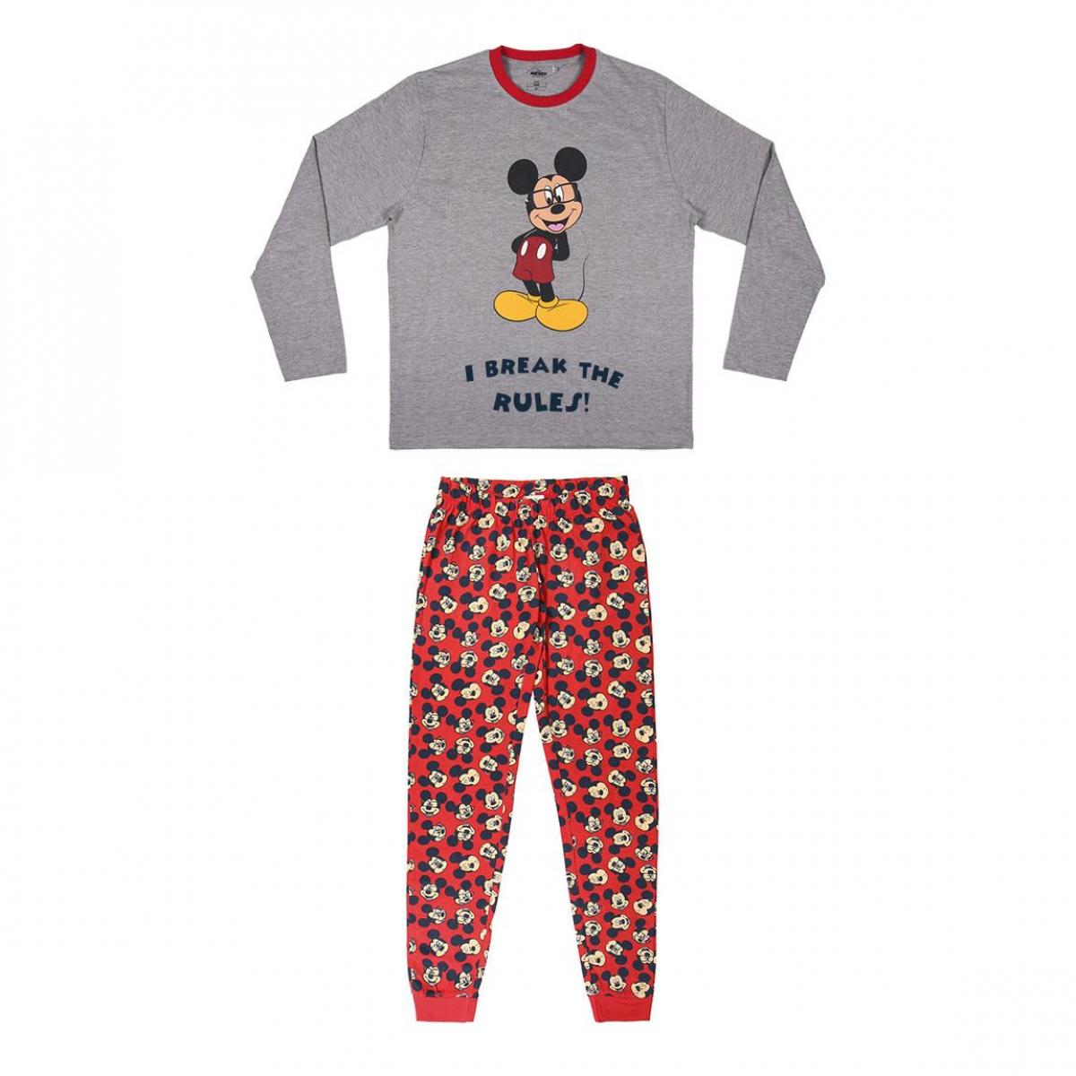 Pigiama Maniche Lunghe Mickey Mouse I Break the Rules Lui Disney Multicolor