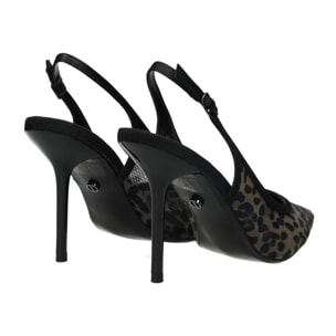 Décolleté sling back Donna Tata Italia Marrone