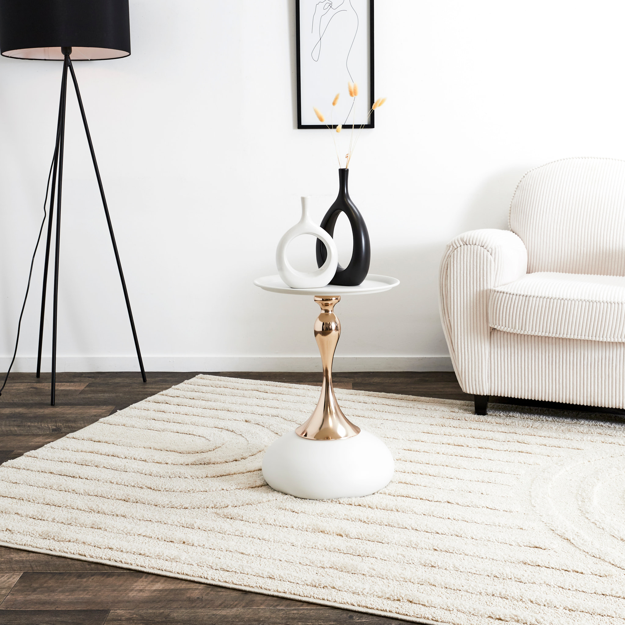 Table D Appoint Portobello Blanc