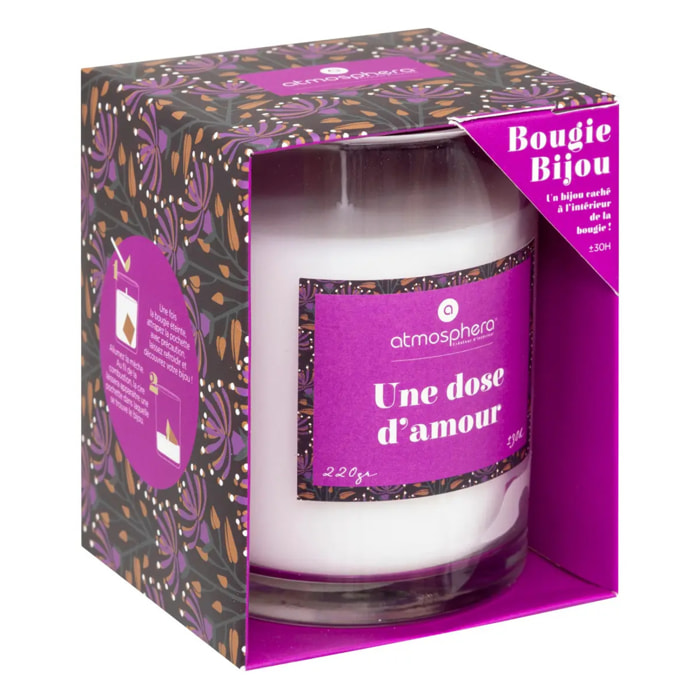 Bougie parfumée avec bijou Mily fruits rouge 220g