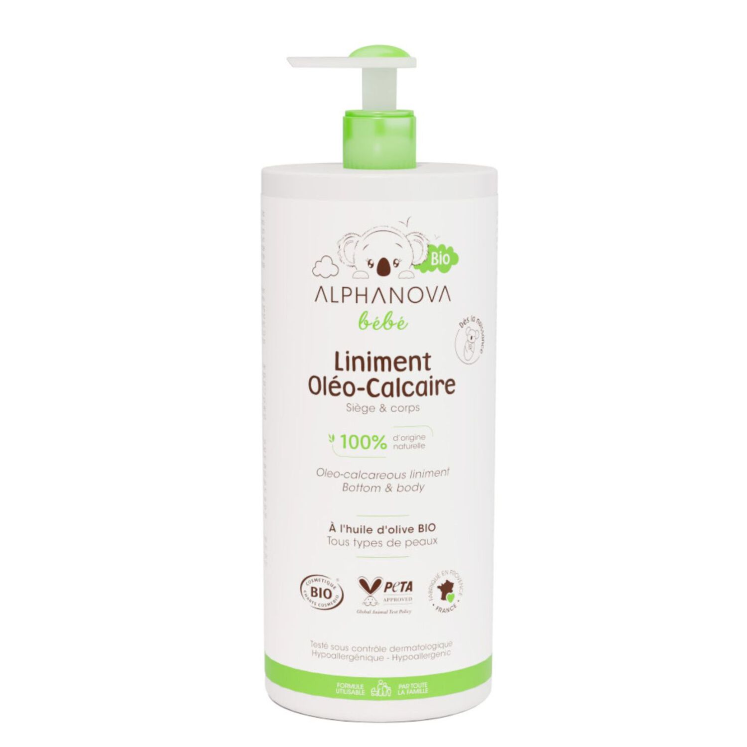 Bébé - Liniment Oleo Calcaire BIO 900 ml