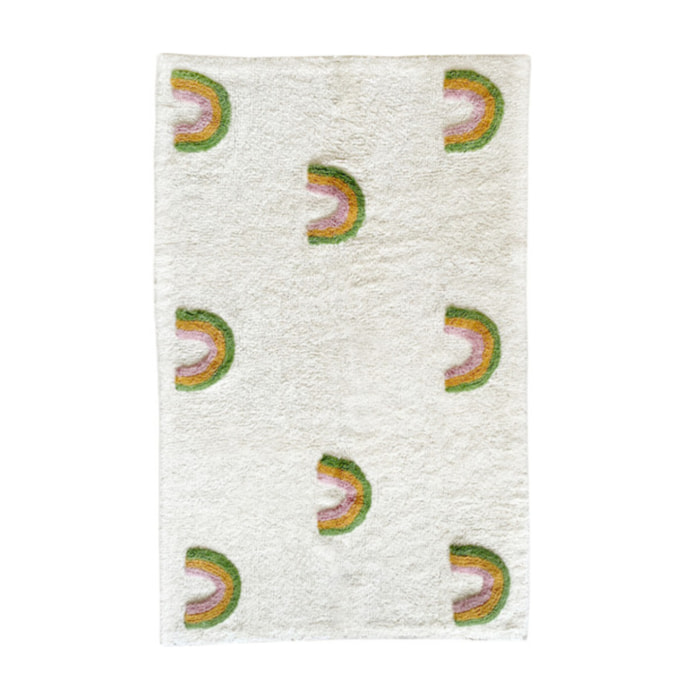 Tapis enfant rectangulaire arc-en-ciel 90 x150cm - RAINBOW