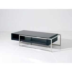 Table basse "Julie" - 130 x 63.8 x 33.7 cm - Noir