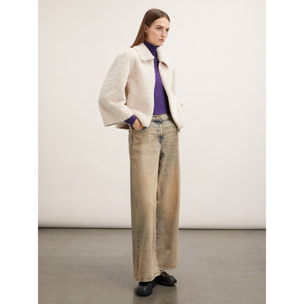 Motivi - Jersey de cuello alto con mezcla de modal - Violeta