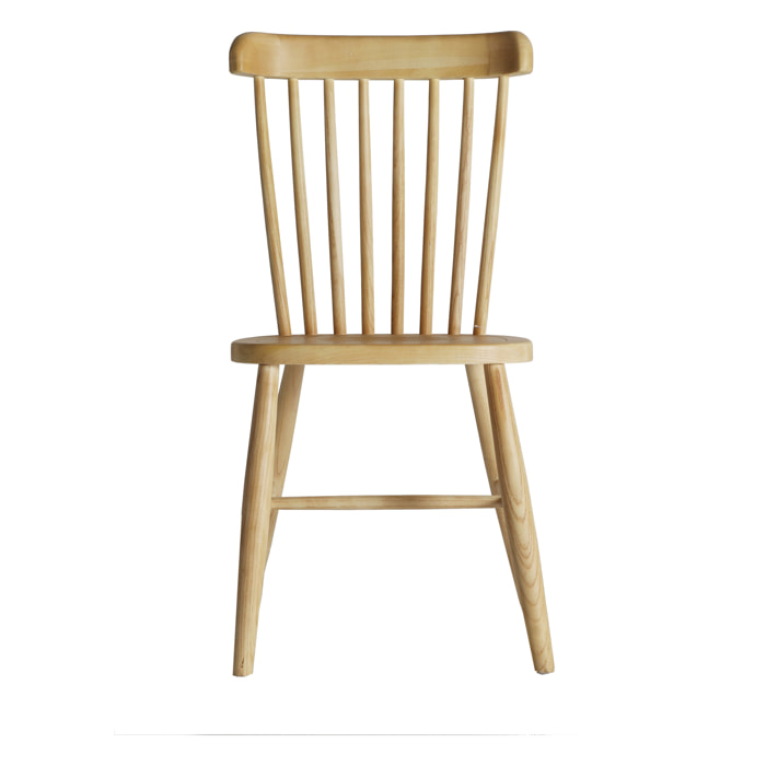 Silla de madera de olmo en color marrón de 48x46x91cm