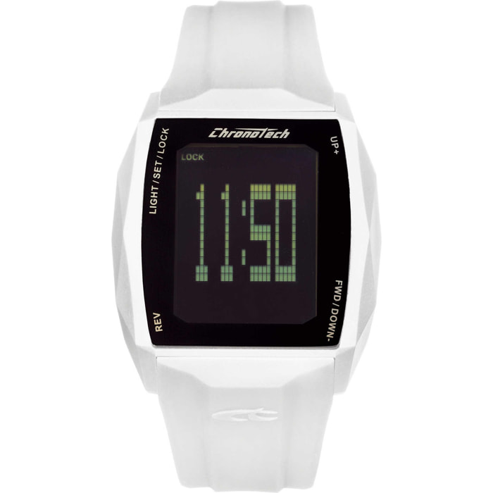 Orologio Chronotech CHRONOTOUCH Silicone Bianco Digitale Touch