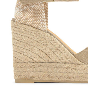 Sandalia Blaudi cuña de yute 11cm doble plataforma