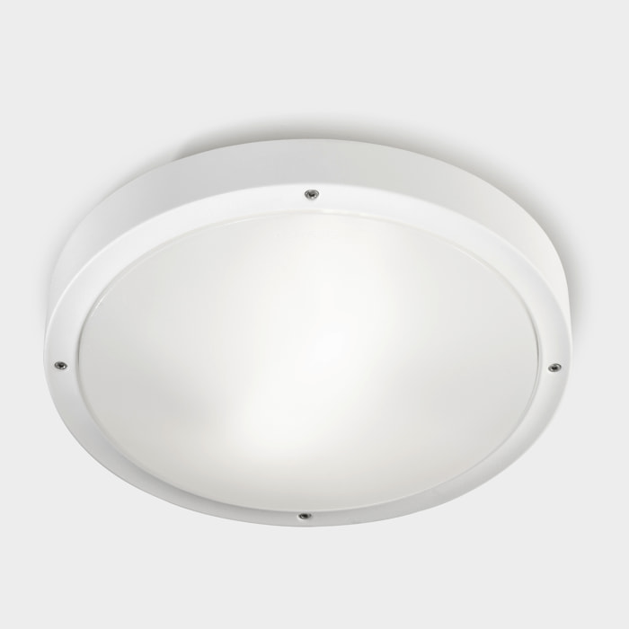 LEDS·C4 Plafon Ip66 Basic Led 21.4W Sw 2700-3200-4000K On-Off Gris Urbano 2606Lm