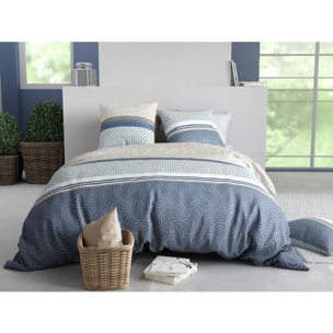 Parure housse de couette imprimée + 2 taies Canopée
