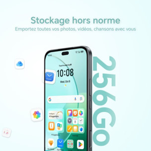 Smartphone HONOR Pack 400 Lite Noir 256Go + Buds Choice X7i