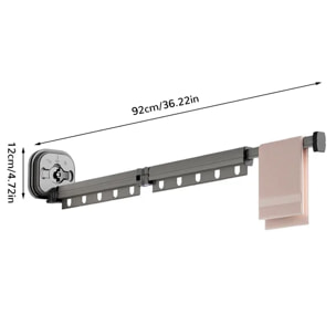 Séchoir à linge mural PYTHON 92cm