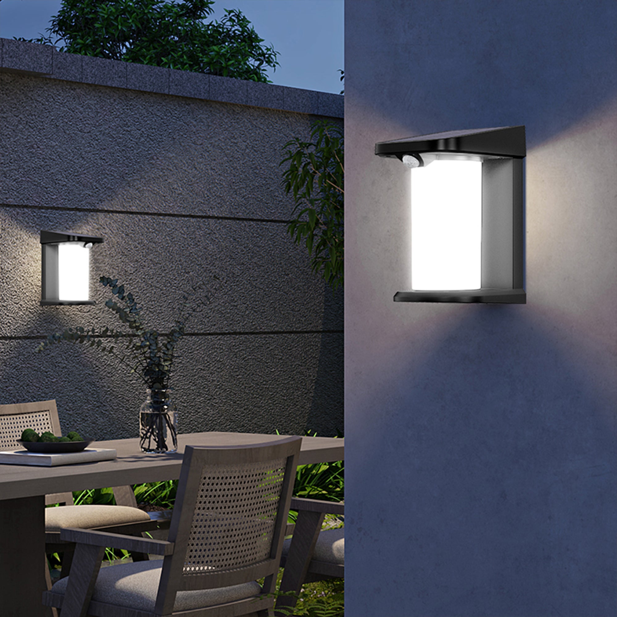2 Applique solaire sensor LUSTY 100LM