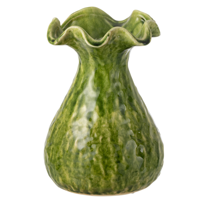 J-Line Vase Ronny Irrégulier - céramique - vert - small