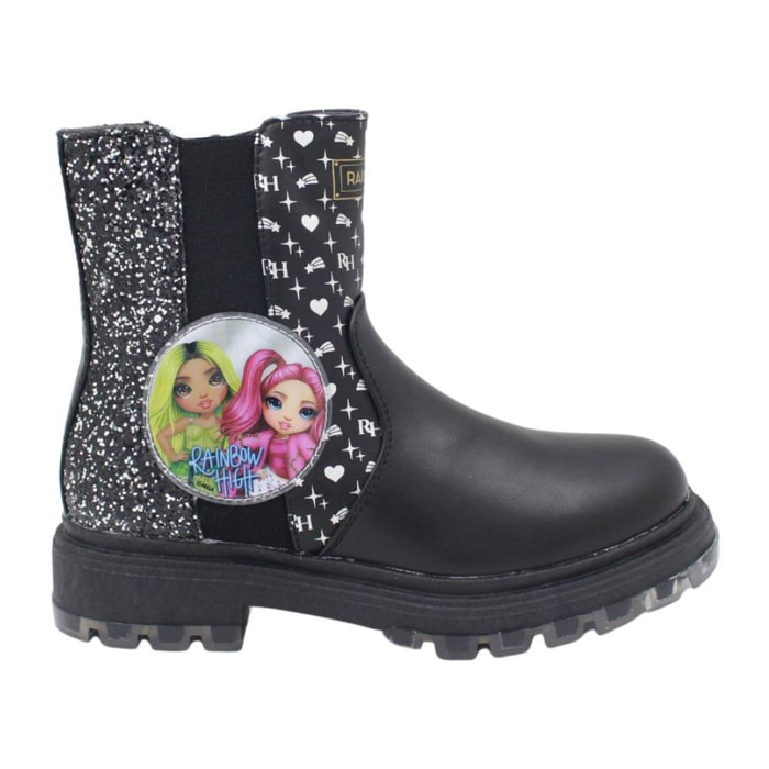 Stivali in ecopelle Rainbow High Lei Easy Shoes NERO