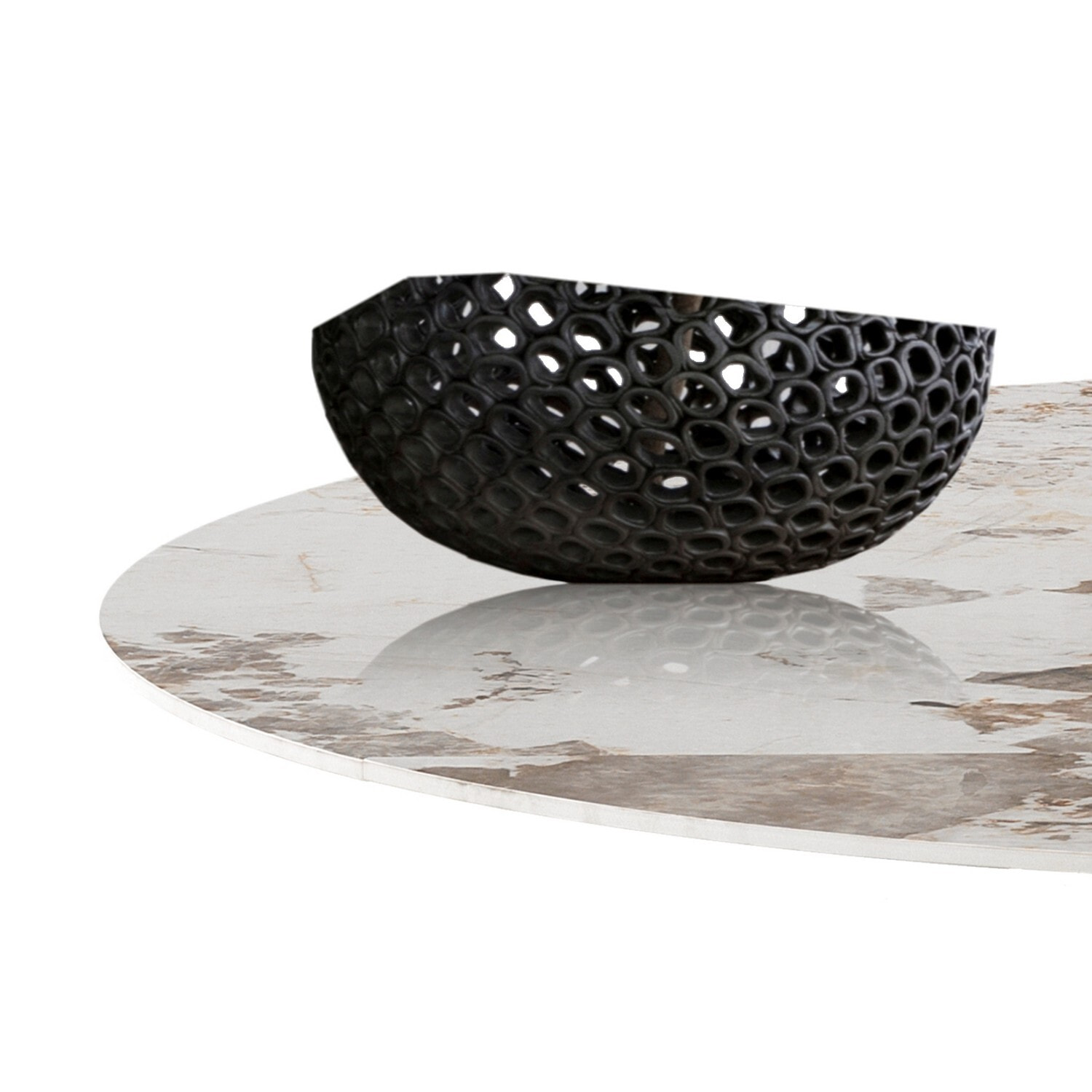 Oresteluchetta Tavolo allungabile rettangolare / rotondo ARVIN ONICE GOLD