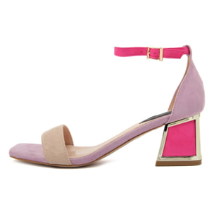 Sandali Donna colore Beige-Altezza tacco:6cm