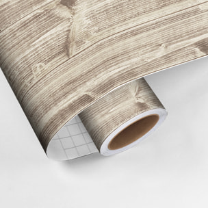 Revêtement sticker sol - PARQUET BOIS DU NEVADA - Rouleau adhésif Protection Anti-dérapant