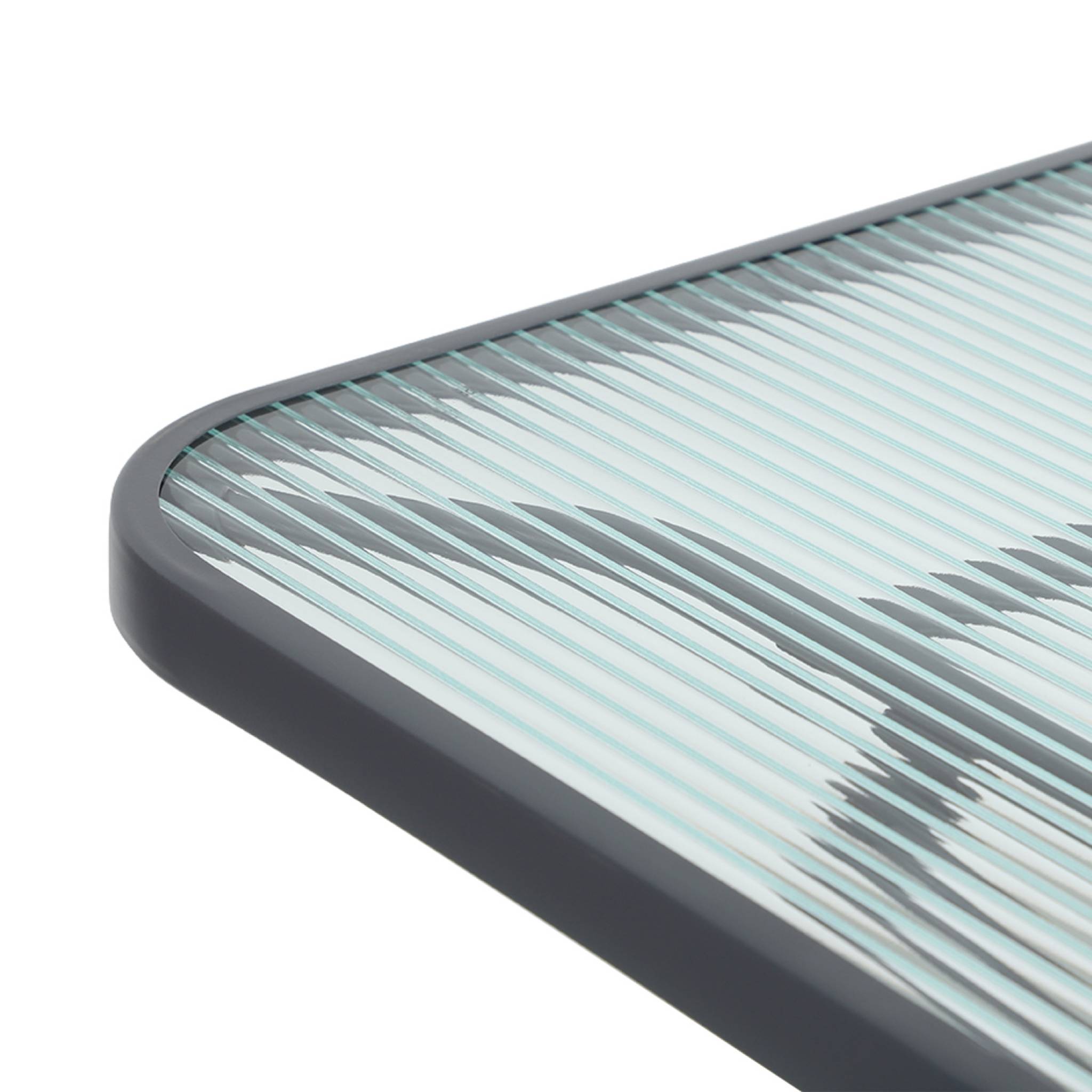 Table de jardin pliante acier + 4 assises ANCONA