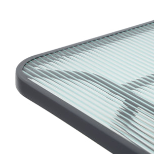 Table de jardin pliante acier + 4 assises ANCONA