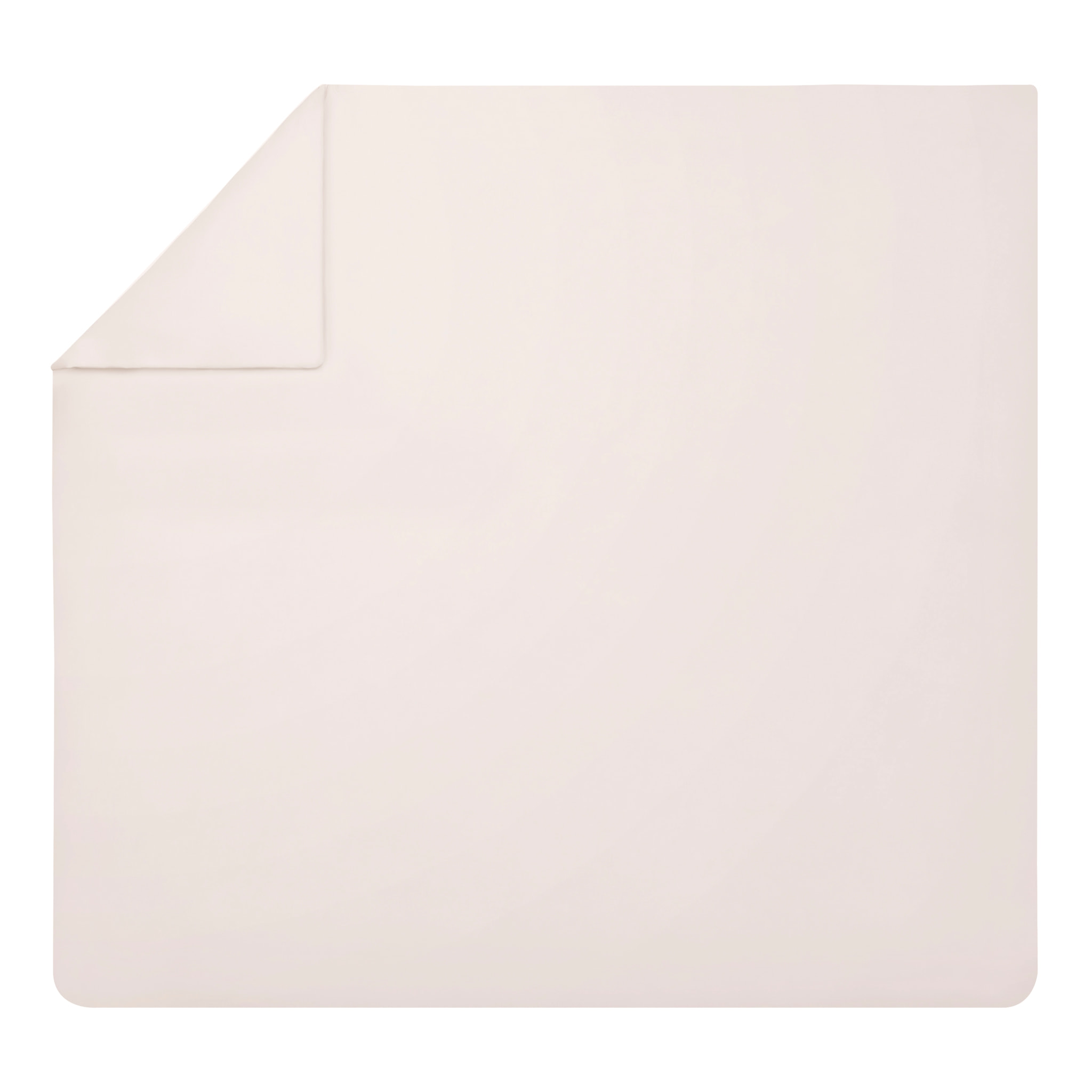 Housse de couette unie en percale de coton, PREMIÈRE, Rose Lingerie