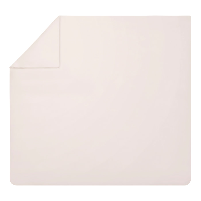 Housse de couette unie en percale de coton, PREMIÈRE, Rose Lingerie