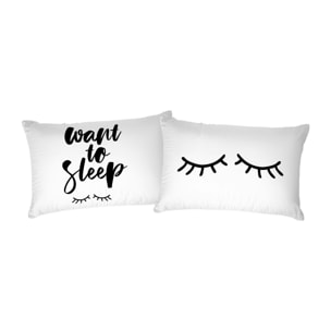 COPPIA FEDERE PRINTED, 100% Cotone, Stampa Digitale, Made in Italy - 01