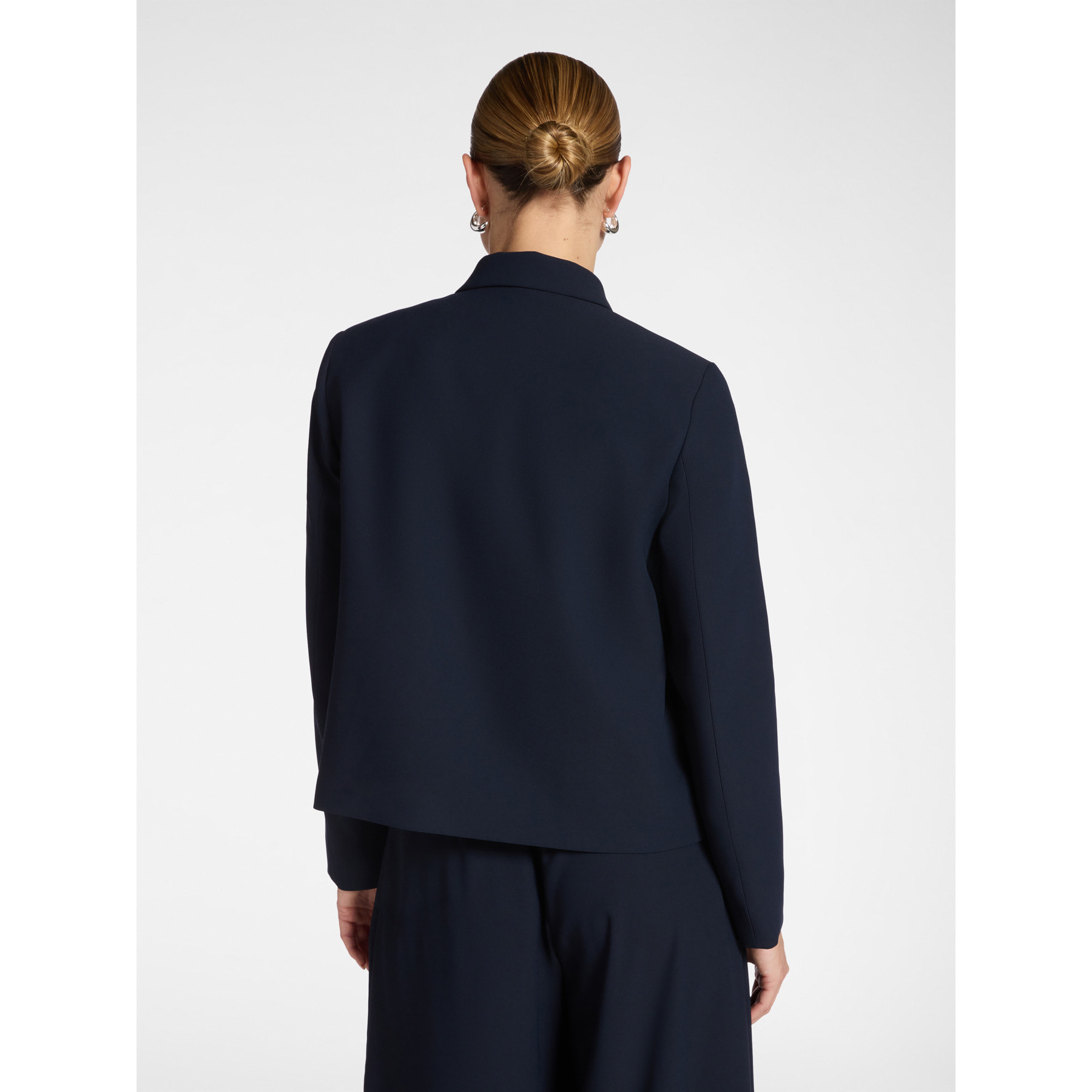 Elena Mirò - Chaqueta en tejido crepé - Azul