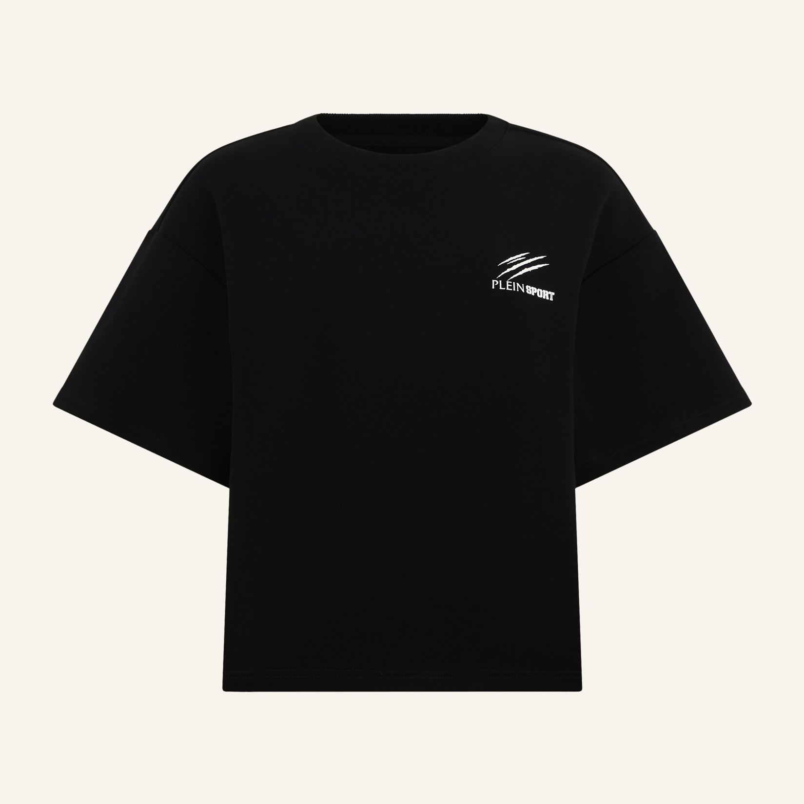 PLEIN SPORT Round Neck T-Shirt Icon Scratch