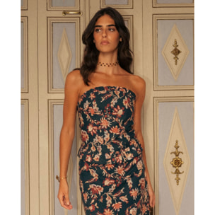 Top de mujer estilo corpiño con espalda entrelazada