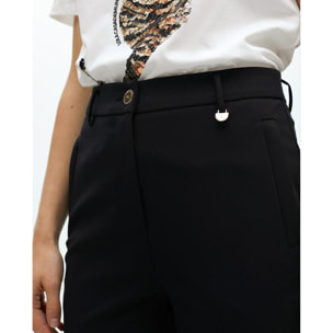 Pantaloni dritti in tessuto tecnico