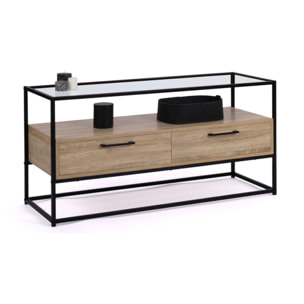 Meuble TV Siena 2 tiroirs L113cm