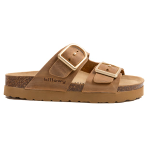 SANDALIA PLATAFORMA BILLOWY MARRON