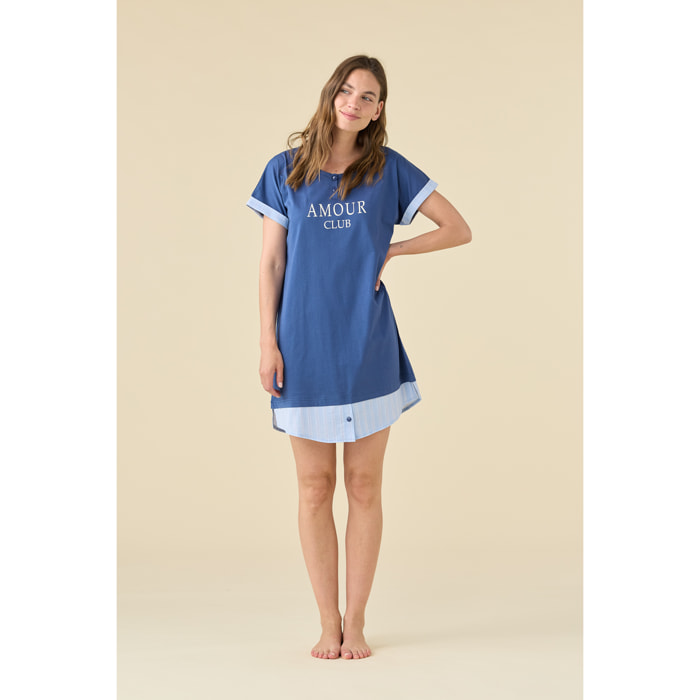 Abitino donna in cotone articolo amourclub Noidinotte